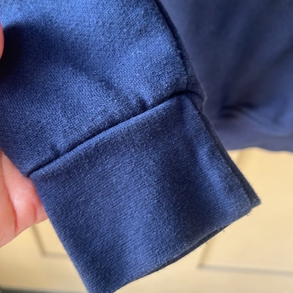 Bath England Sz XS Navy Oversized Hoodie Sweatshirt Large Embroidered Logo - Picture 7 of 9